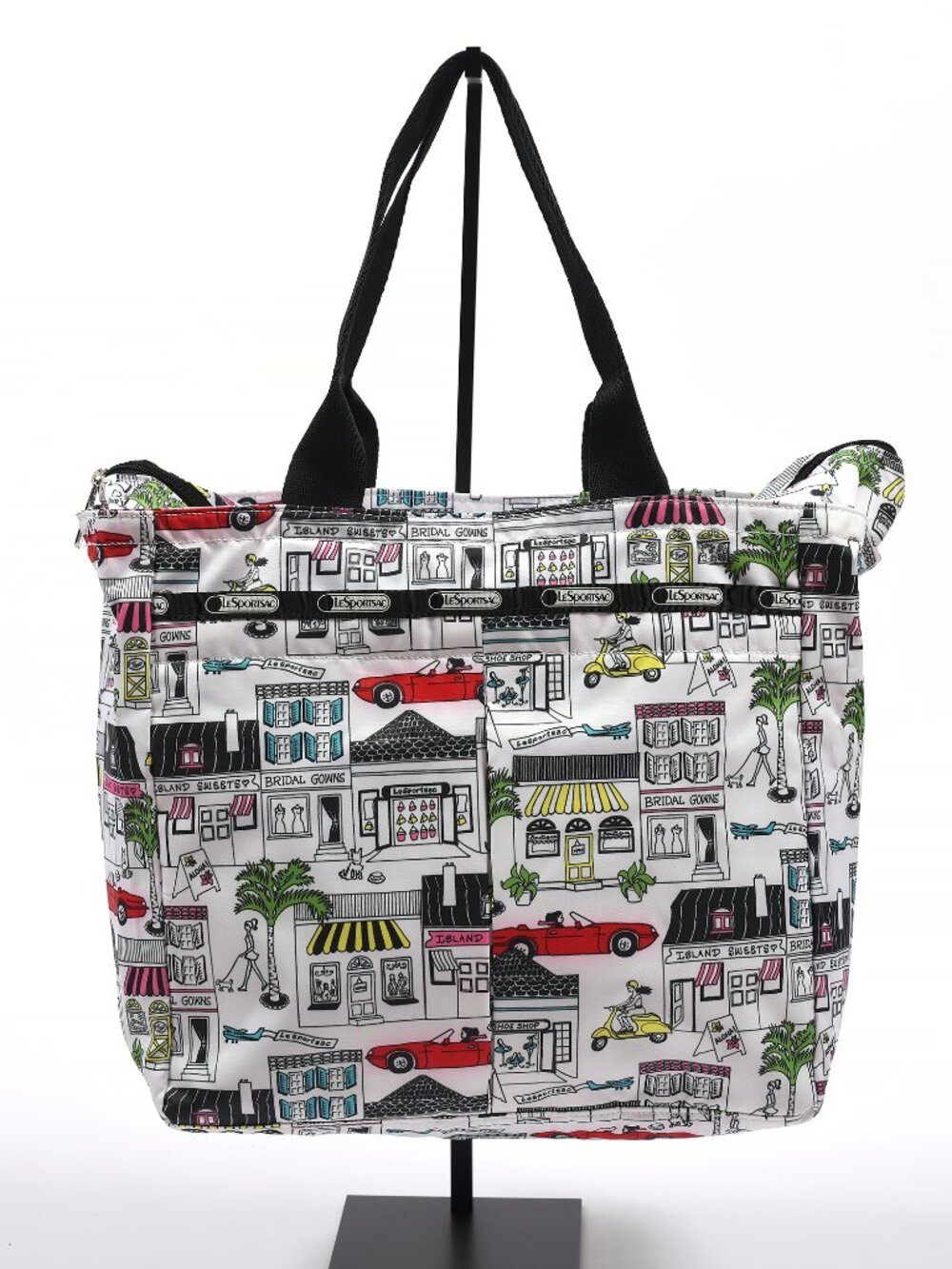 LeSportsac Medium Tribeca Tote Boutique Print NWT Style 7830 Matching Pouch